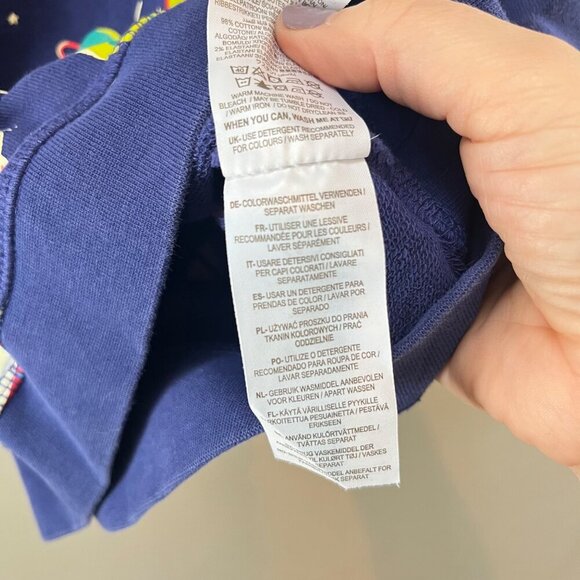 Mini Boden Glow in the Dark Space Themed Long Sleeve Sweatshirt 2-3Y 98cm Blue C - Picture 4 of 5